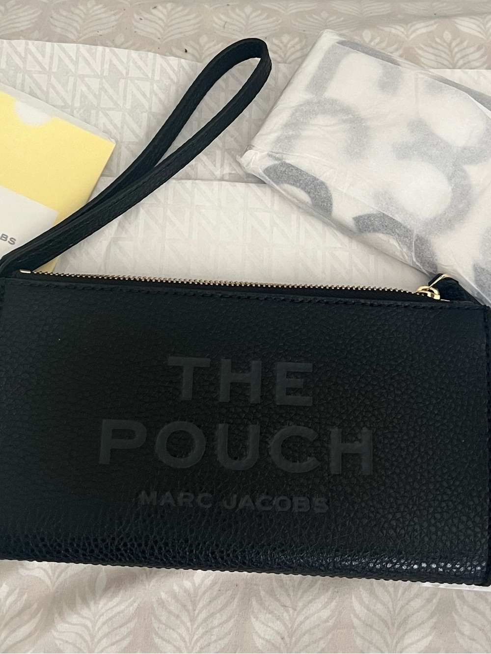 Marc Jacobs Black 'The Pouch' Wristlet Clutch